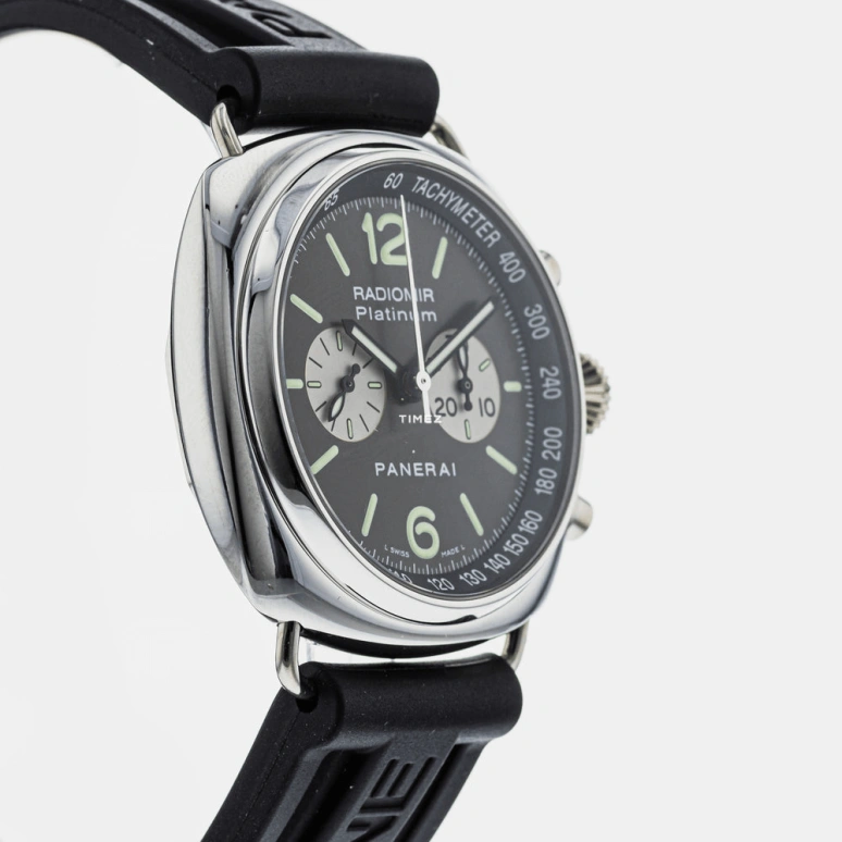Panerai,Radiomir 42mm,42mm,Platinum,Black,Handwound,Chronograph,48hours,PAM00218
