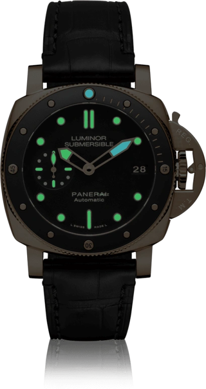 Panerai,Submersible 42mm,42mm,Ceramic,Red Gold,Black,Automatic,Date,72hours,PAM00684
