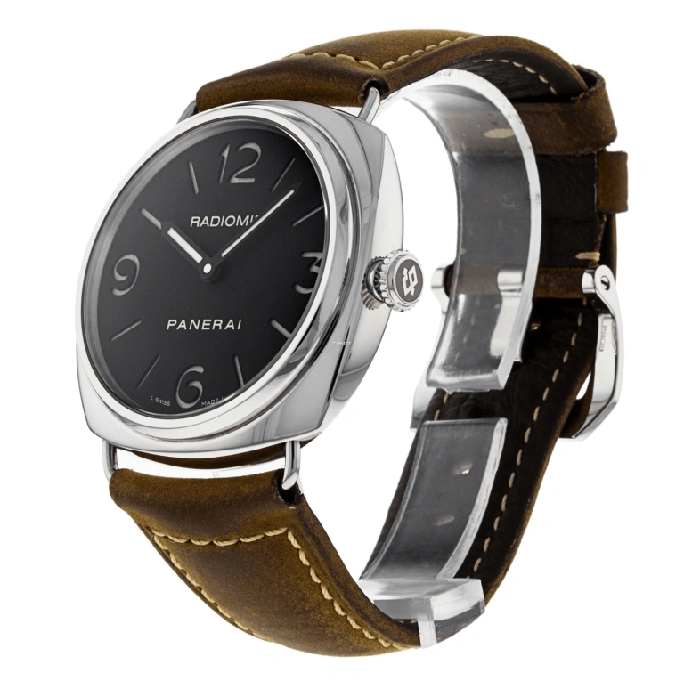 Panerai,Radiomir 45mm,45mm,Stainless Steel,Black,Handwound,56hours,In-house Caliber,PAM00210