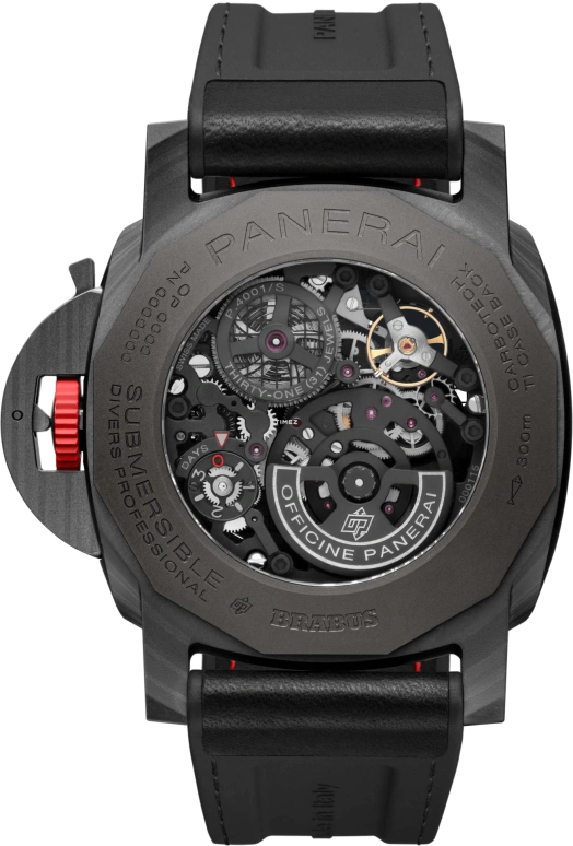 Panerai,Submersible 47mm,47mm,Carbotech,Skeleton,Black,Automatic,Day,Dule Time,Day / Night Indication,PAM01285