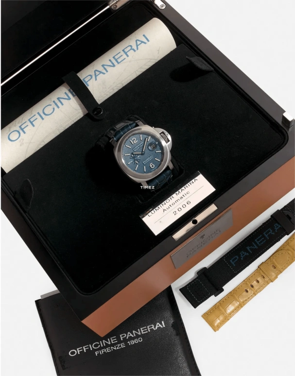 Panerai,Luminor 44mm,44mm,Stainless Steel,Blue,Automatic,Day,42hours,PAM00230
