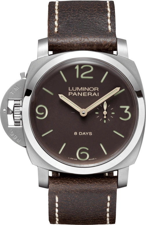 Panerai,Luminor 1950 47mm,47mm,Titanium,Brown,Handwound,Date,Power Reserve Indicator,PAM00368