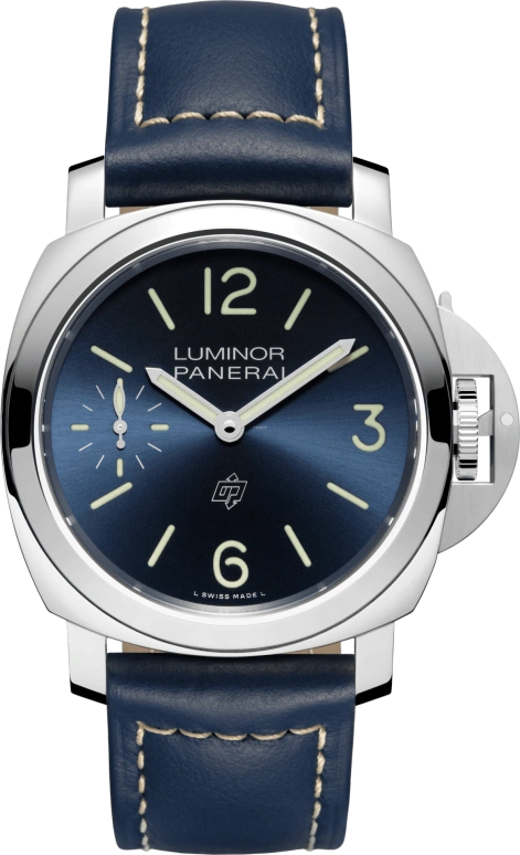 Panerai,Luminor 44mm,44mm,Stainless Steel,Blue,Handwound,72hours,In-house Caliber,PAM01085
