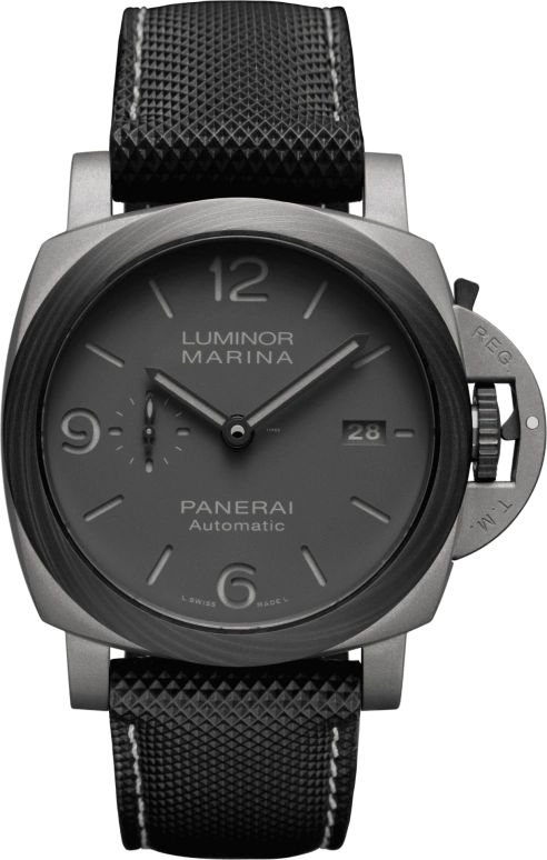 Panerai,Luminor 1950 44mm,44mm,Titanium,Carbotech,Grey,Automatic,Date,72hours,PAM01662