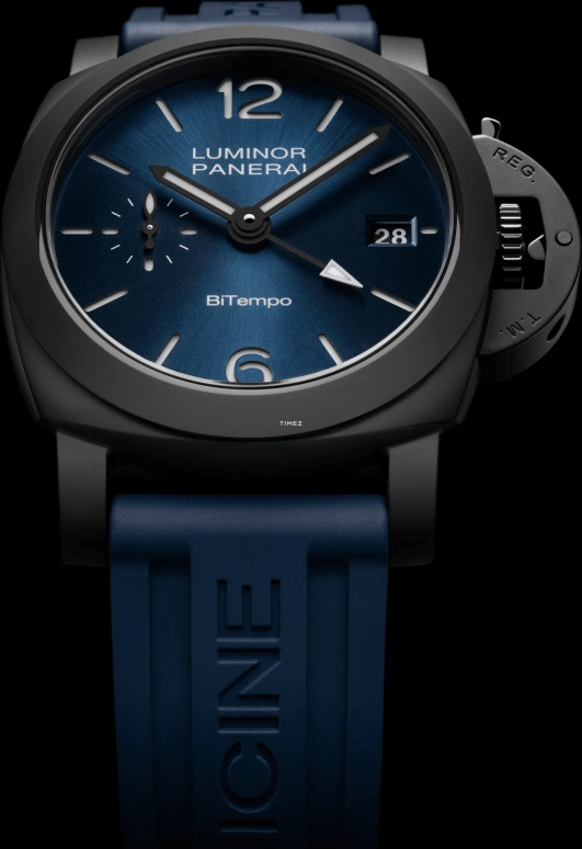 Panerai,Luminor 40mm,40mm,Ceramic,Blue,Automatic,Day,Dule Time,PAM01783