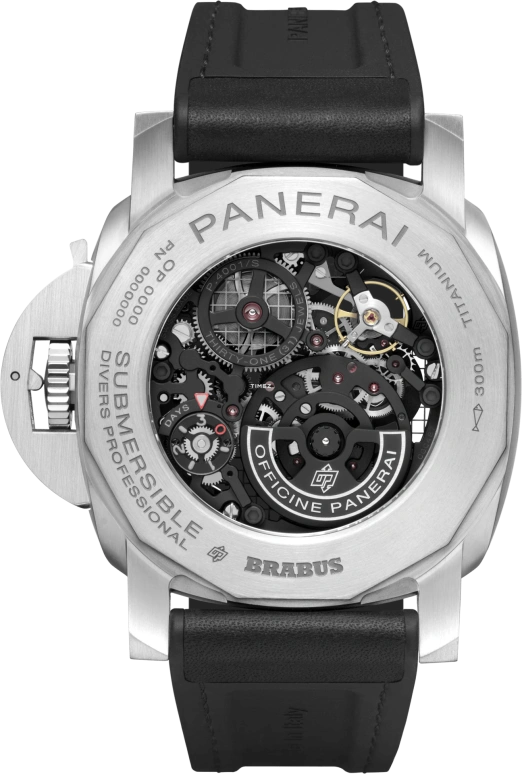 Panerai,Submersible 47mm,47mm,Titanium,Skeleton,Black,Automatic,Day,Dule Time,PAM01403