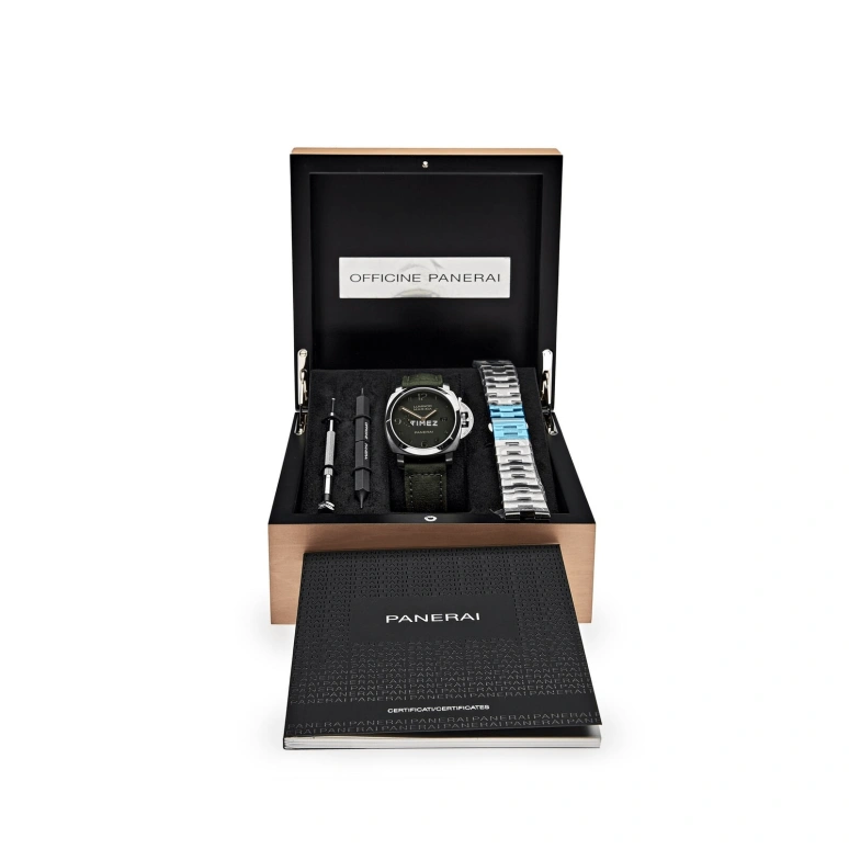 Panerai,Luminor 1950 44mm,44mm,Titanium,Green,Automatic,Day,72hours,PAM00693
