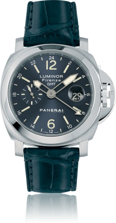 Panerai,Luminor 44mm,44mm,Stainless Steel,Blue,Automatic,Day,Dule Time,PAM00228