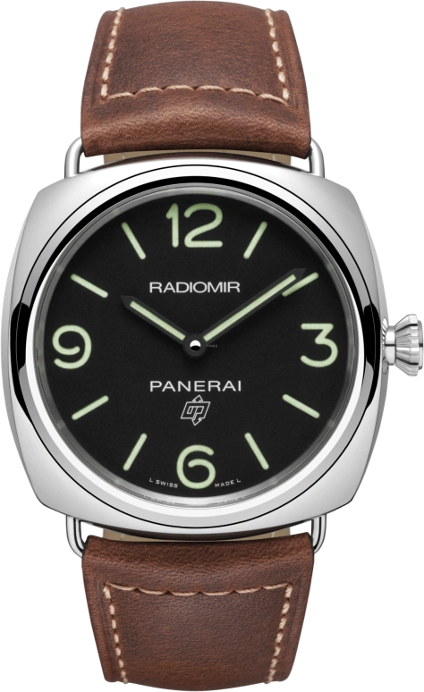 Panerai,Radiomir 45mm,45mm,Stainless Steel,Black,Handwound,72hours,In-house Caliber,PAM00753
