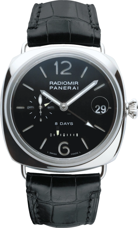 Panerai,Radiomir 45mm,45mm,White Gold,Black,Handwound,Date,Power Reserve Indicator,PAM00200