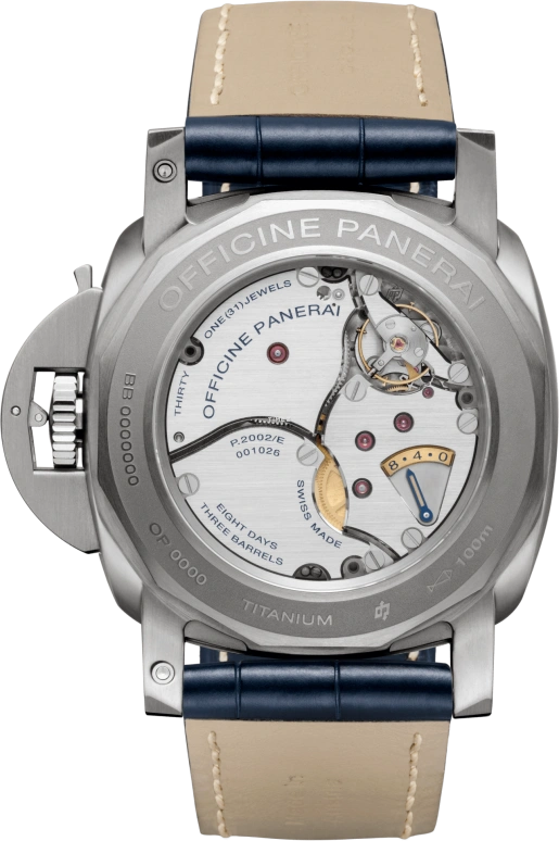 Panerai,Luminor 1950 47mm,47mm,Titanium,Blue,Handwound,Month,Day,Power Reserve Indicator,Dule Time,192hours,In-house Caliber,PAM00670