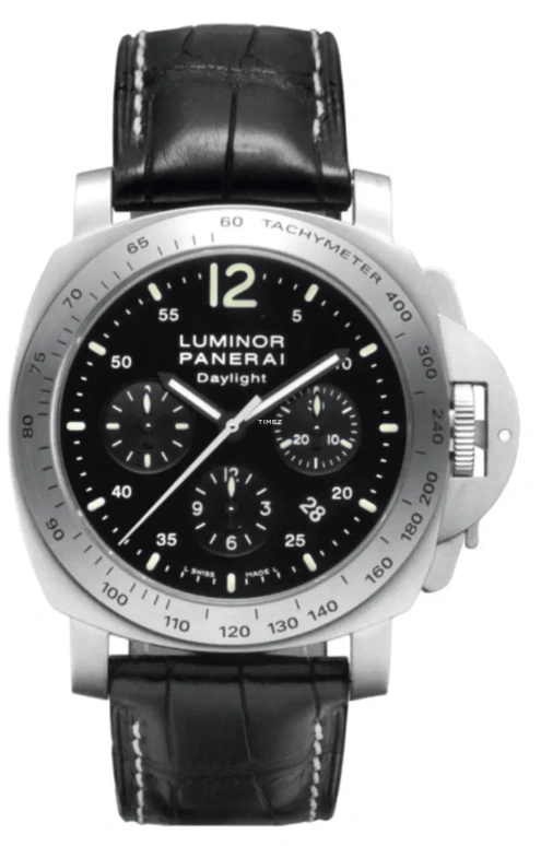 Panerai,Luminor 44mm,44mm,Stainless Steel,Black,Automatic,Chronograph,Date,PAM00250