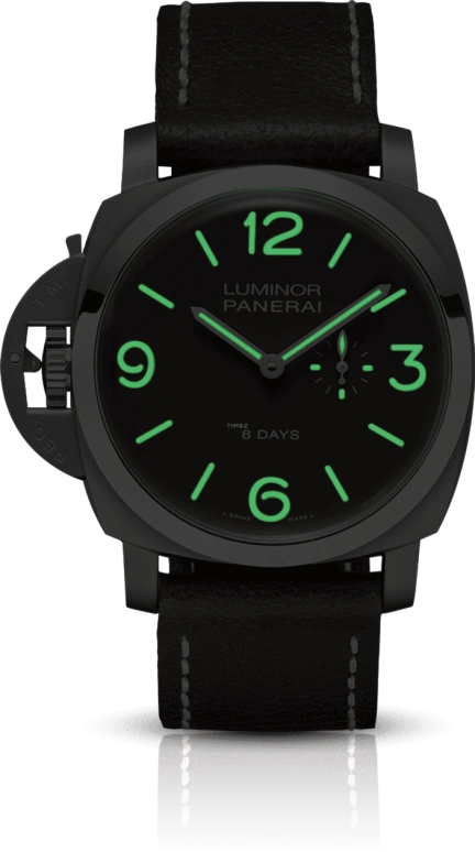 Panerai,Luminor 1950 47mm,47mm,Titanium,Brown,Handwound,Date,Power Reserve Indicator,PAM00368