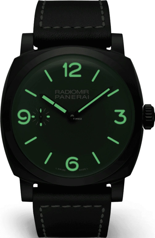 Panerai,Radiomir 1940 48mm,48mm,Titanium,Ceramic,Black,Handwound,Day,72hours,PAM00997