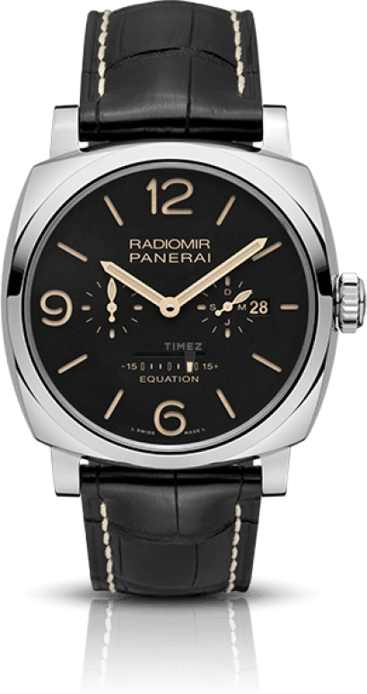 Panerai,Radiomir 1940 48mm,48mm,Stainless Steel,Black,Handwound,Month,Date,Power Reserve Indicator,Equation of Time,192hours,In-house Caliber,PAM00516