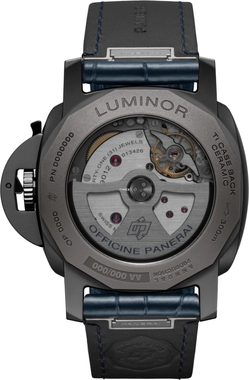 Panerai,Luminor 44mm,44mm,Ceramic,Blue,Automatic,Day,Power Reserve Indicator,Dule Time,PAM01574