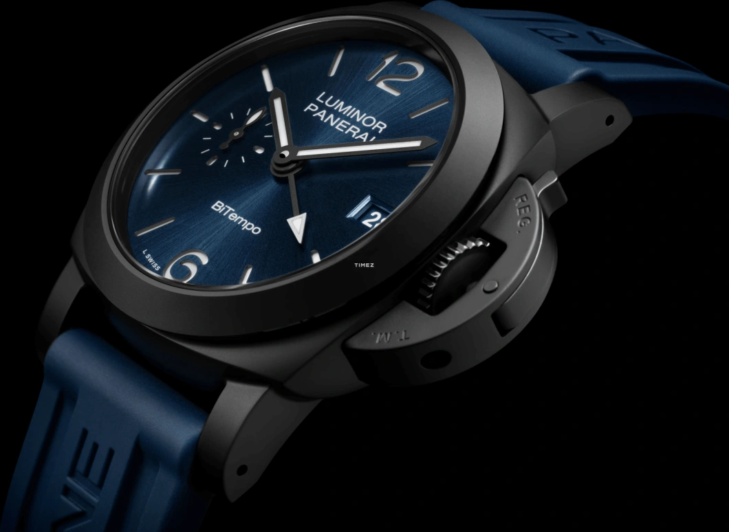 Panerai,Luminor 40mm,40mm,Ceramic,Blue,Automatic,Day,Dule Time,PAM01783