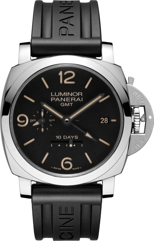 Panerai,Luminor 1950 44mm,44mm,Stainless Steel,Black,Automatic,Date,Power Reserve Indicator,PAM00533