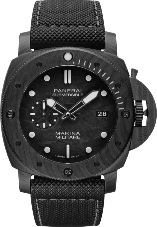 Panerai,Submersible 47mm,47mm,Titanium,Carbotech,Black,Automatic,Date,72hours,PAM00979