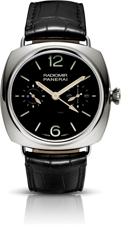 Panerai,Radiomir 48mm,48mm,Platinum,Black,Handwound,Power Reserve Indicator,Dule Time,Tourbillon,Day / Night Indication,144hours,In-house Caliber,PAM00316