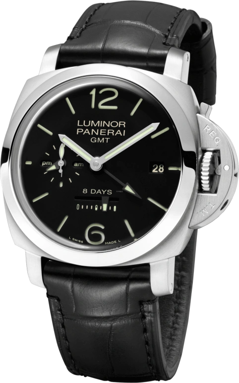 Panerai,Luminor 1950 44mm,44mm,Stainless Steel,Black,Handwound,Date,Power Reserve Indicator,PAM00233,PAM00233.2