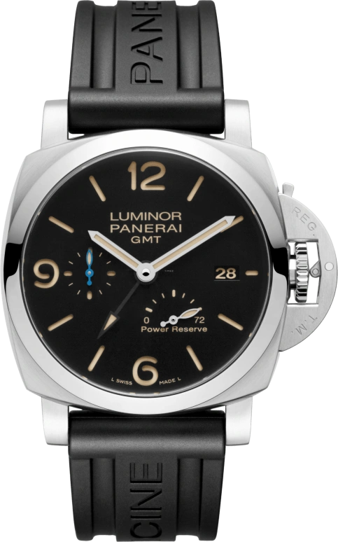 Panerai,Luminor 1950 44mm,44mm,Stainless Steel,Black,Automatic,Date,Power Reserve Indicator,PAM01321