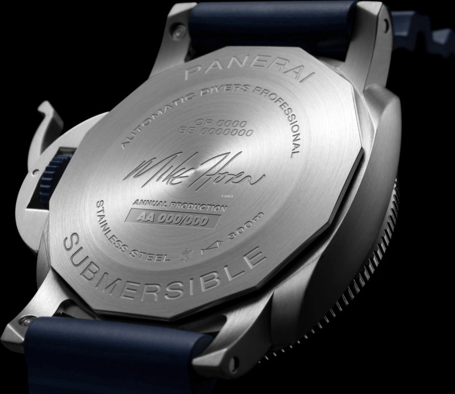 Panerai,Submersible 44mm,44mm,Stainless Steel,Blue,Automatic,72hours,In-house Caliber,Mike Horn,PAM01676