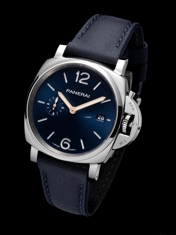 Panerai,Luminor 42mm,42mm,Stainless Steel,Blue,Automatic,Day,72hours,PAM01429