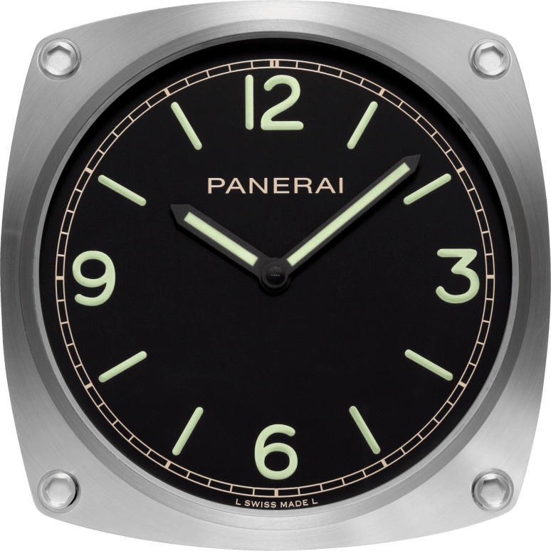 Panerai,Clocks & Instruments 200mm,200mm,Stainless Steel,Black,Mineral,Cushion,PAM00585