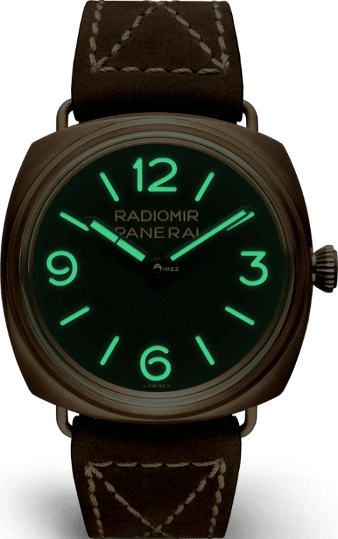 Panerai,Radiomir 47mm,47mm,Bronze,Stainless Steel,Green,Handwound,Day,72hours,PAM00760