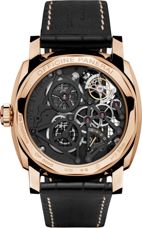 Panerai,Radiomir 1940 48mm,48mm,Red Gold,Skeleton,Handwound,Power Reserve Indicator,Dule Time,Tourbillon,Day / Night Indication,144hours,In-house Caliber,PAM00559