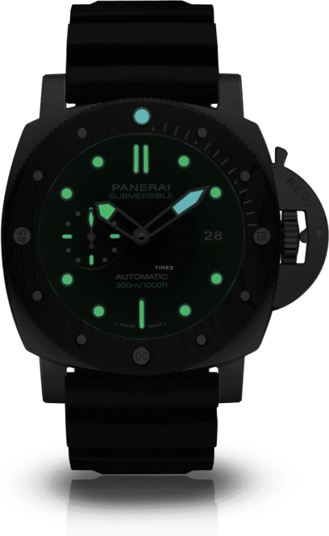 Panerai,Submersible 47mm,47mm,Titanium,Forged Carbon,BMG,Black,Automatic,Date,72hours,PAM00799