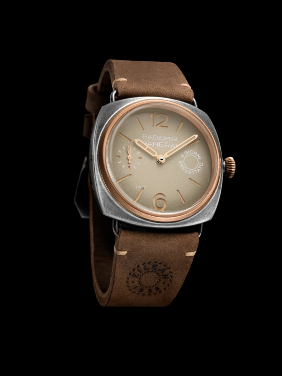 Panerai,Radiomir 45mm,45mm,Stainless Steel,Bronze,Cream,Handwound,192hours,In-house Caliber,PAM01643