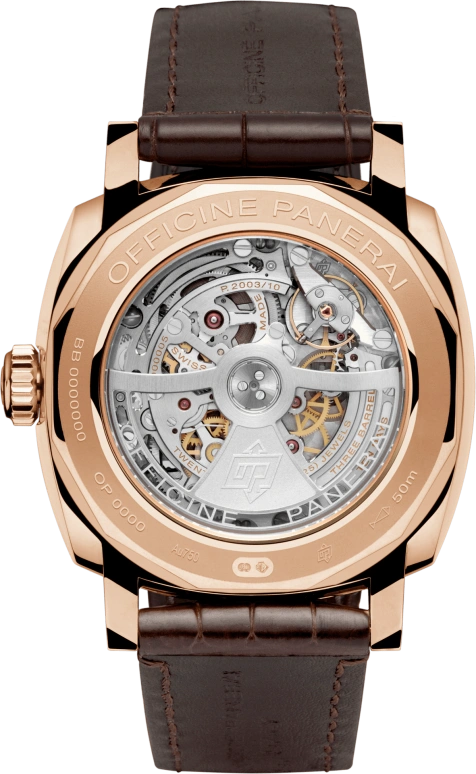 Panerai,Radiomir 1940 47mm,47mm,Goldtech,Brown,Automatic,Day,Power Reserve Indicator,Dule Time,Day / Night Indication,240hours,In-house Caliber,PAM00624