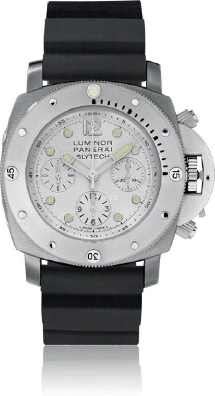 Panerai,Submersible 47mm,47mm,Titanium,White,Automatic,Chronograph,46hours,PAM00225