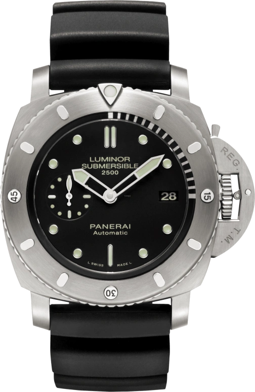 Panerai,Submersible 47mm,47mm,Titanium,Black,Automatic,Date,72hours,PAM00364