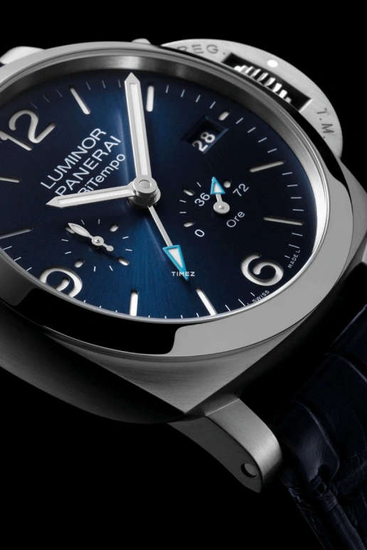 Panerai,Luminor 44mm,44mm,Stainless Steel,Blue,Automatic,Day,Power Reserve Indicator,Dule Time,PAM01361