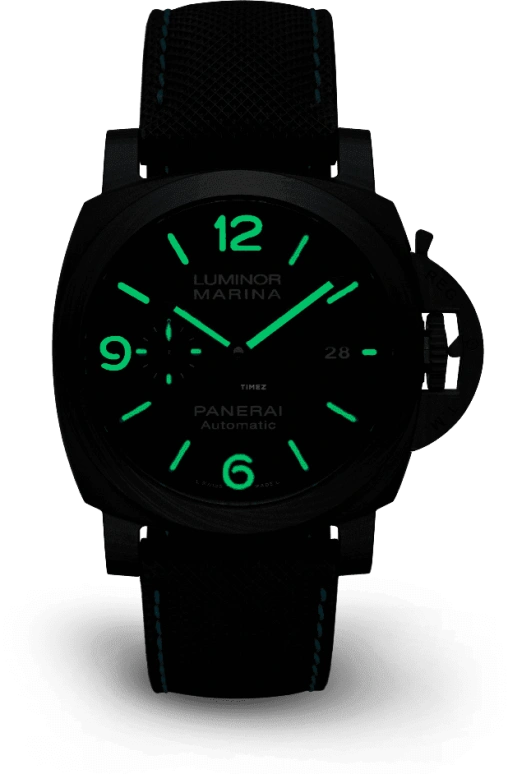 Panerai,Luminor 1950 44mm,44mm,Titanium,Carbon,Carbotech,Black,Automatic,Date,72hours,PAM01661