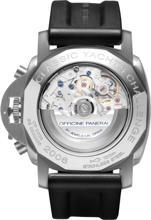 Panerai,Luminor 1950 44mm,44mm,Stainless Steel,Black,Automatic,Chronograph,Day,Flyback,PAM00253