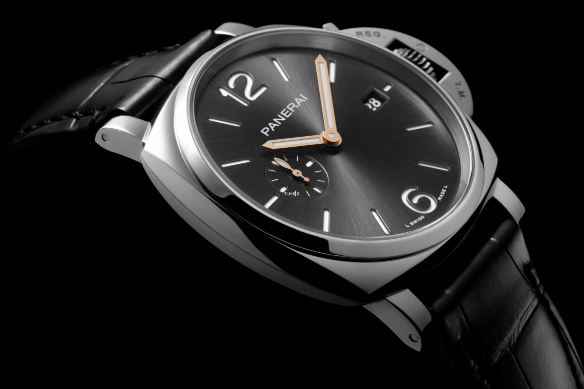 Panerai,Luminor Due 42mm,42mm,Stainless Steel,Black,Automatic,Day,72hours,PAM01250