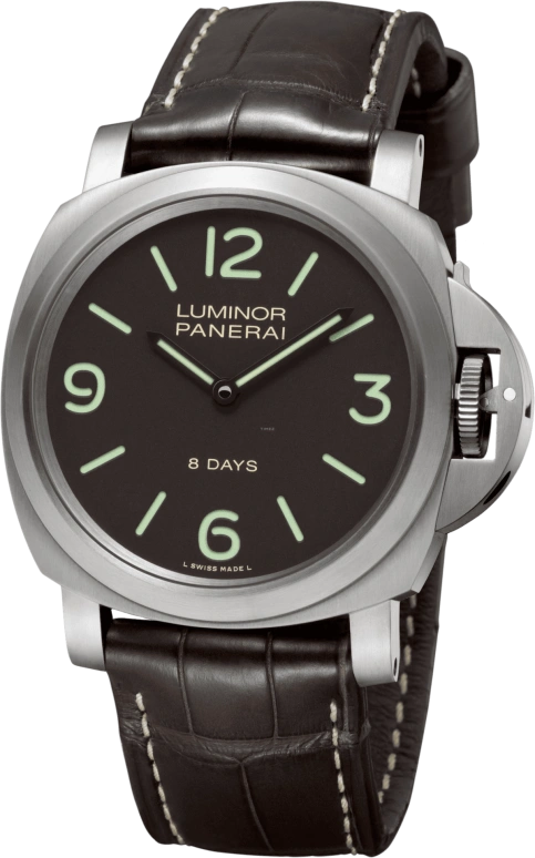 Panerai,Luminor 44mm,44mm,Titanium,Brown,Handwound,192hours,In-house Caliber,PAM00562