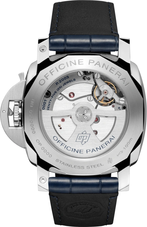 Panerai,Luminor 44mm,44mm,Stainless Steel,Blue,Automatic,Day,Power Reserve Indicator,Dule Time,Day / Night Indication,240hours,In-house Caliber,PAM01482