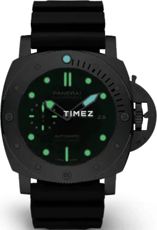 Panerai,Submersible 47mm,47mm,Stainless Steel,Black,Automatic,Day,72hours,PAM02305