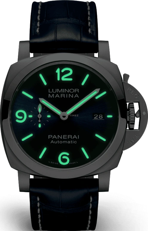 Panerai,Luminor 1950 44mm,44mm,Stainless Steel,Blue,Automatic,Date,72hours,PAM01313
