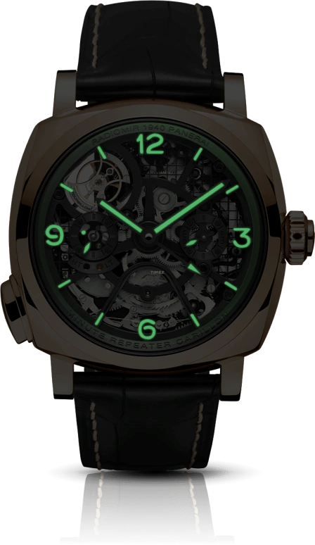 Panerai,Radiomir 1940 49mm,49mm,Red Gold,Skeleton,Handwound,Power Reserve Indicator,Tourbillon Escapement,Minute Repeater,PAM00600