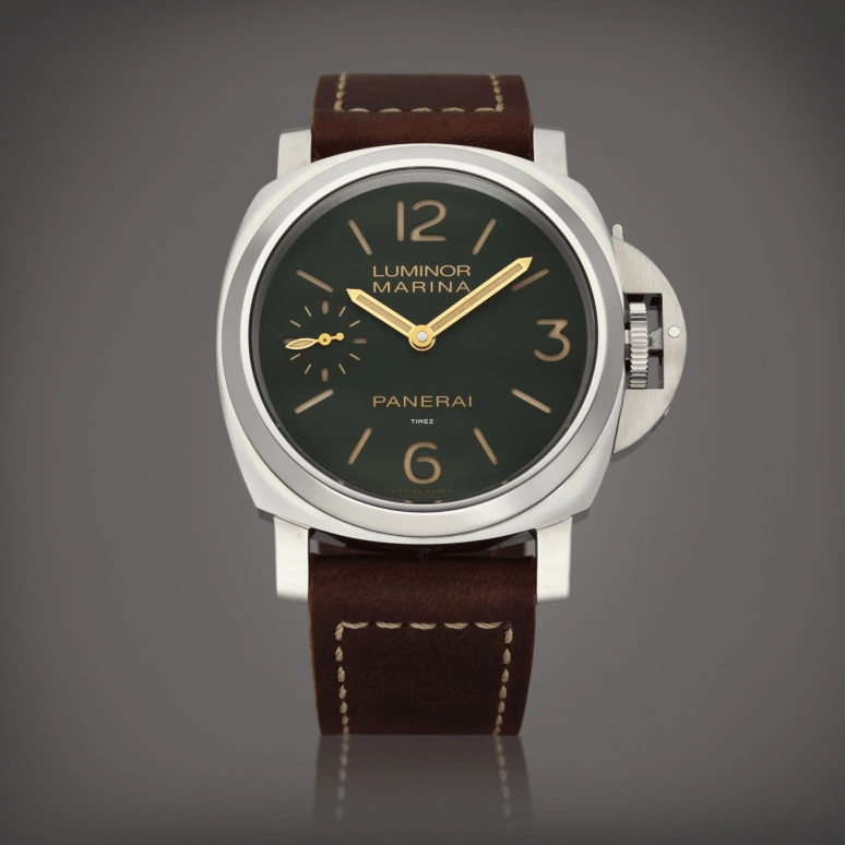Panerai,Luminor 44mm,44mm,Stainless Steel,Green,Handwound,192hours,In-house Caliber,PAM00911