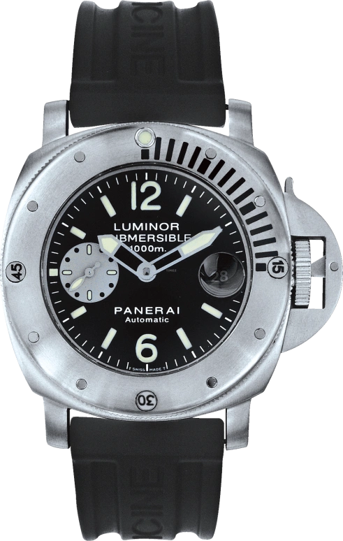 Panerai,Submersible 44mm,44mm,Stainless Steel,Black,Automatic,Date,42hours,PAM00064