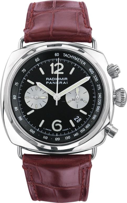 Panerai,Radiomir 44mm,44mm,Stainless Steel,Black,Handwound,Chronograph,Day,PAM00163
