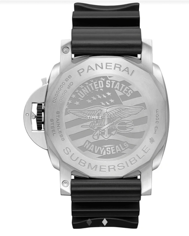 Panerai,Submersible 44mm,44mm,Stainless Steel,Grey,Automatic,Day,Dule Time,PAM01323