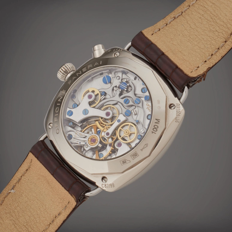 Panerai,Radiomir 43mm,43mm,White Gold,Black,Handwound,Chronograph,Monopoussoir,PAM00067